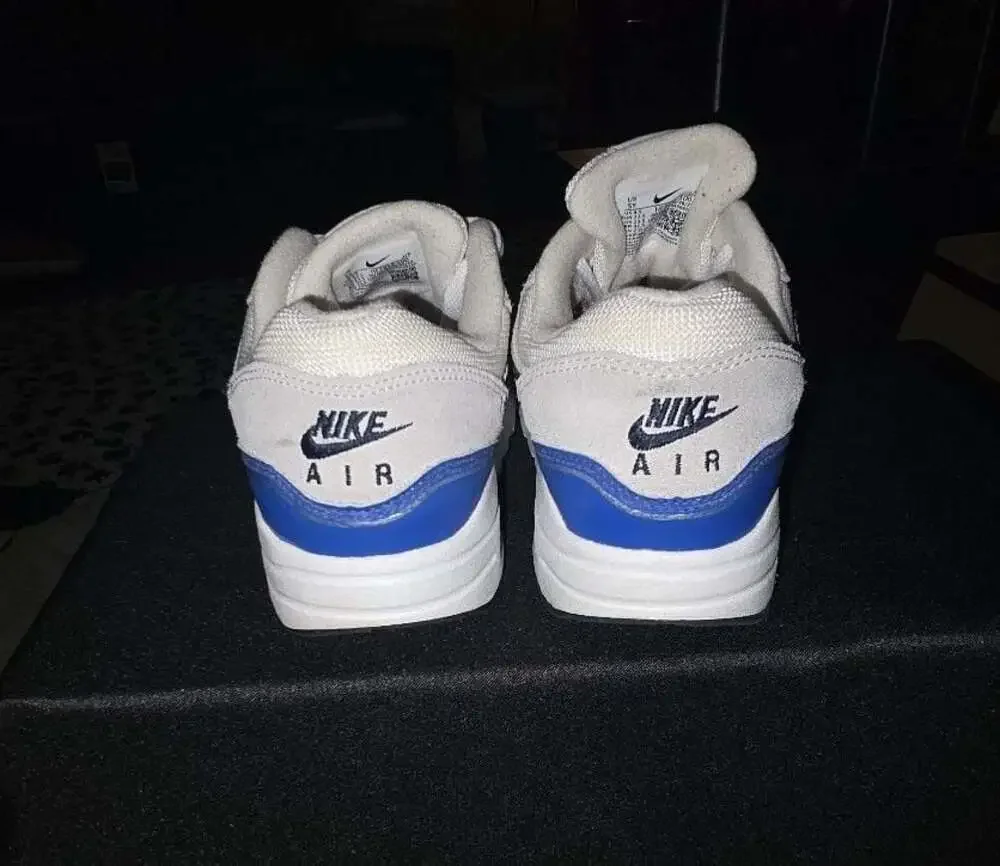 Nike Air Max 1 GS Obsidian Royal Outlines Summit White HF7814-100 Youth Size 5Y